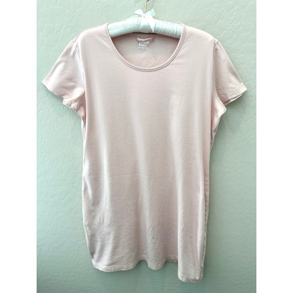 LANDS’ END Supima Cotton Pink Nightgown Sleep Shirt Lounge | Medium - Picture 1 of 7